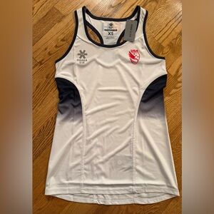 Osaka Official USA White and ombré Black Tank Top